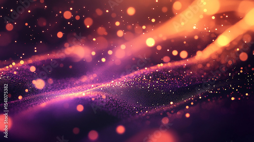 a bold 3D abstract liquid pattern composition glowing lavender