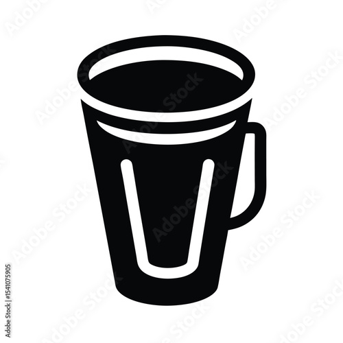 Outdoor Cup Holder Clip Icon Vector Illustration