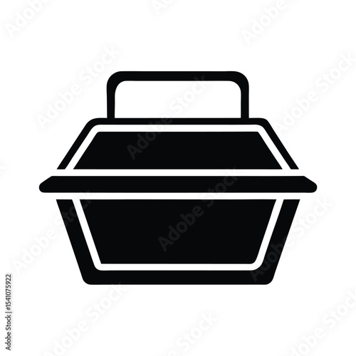 Outdoor Food Container Icon Vector Illustration