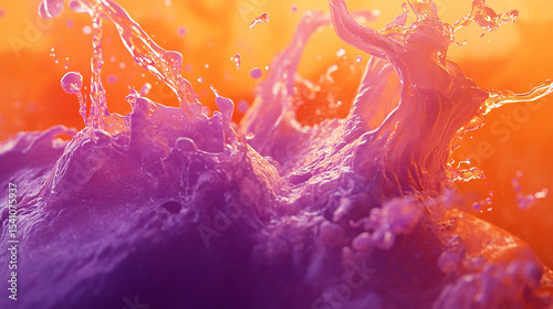 a bold 3D abstract liquid pattern composition