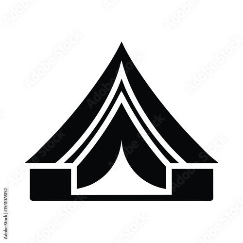 Tent Roof Pole Clip Icon Vector Illustration