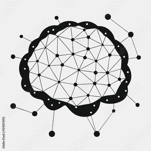 Abstract Brain Network Connecting Dots, Ideas, and Innovation (1.345).eps