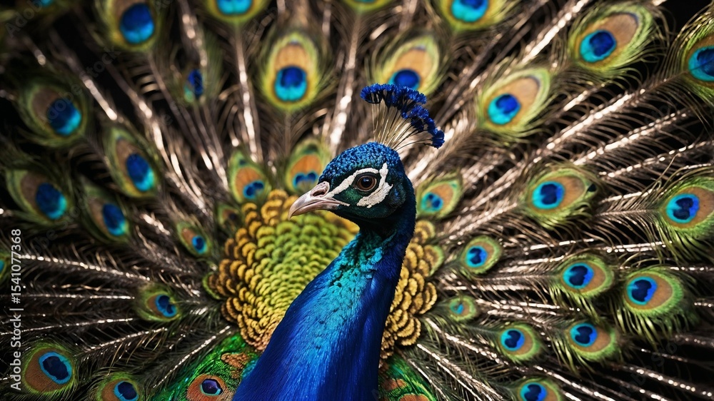 Fototapeta premium peacock with feathers