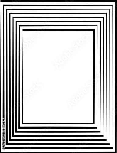 Dynamic square shapes. Modern graphic design elements