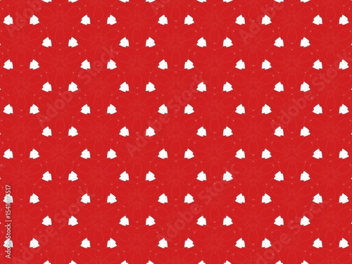 hand-drawn seamless geometric pattern, red, dots and lines, repeat design, abstract printable background