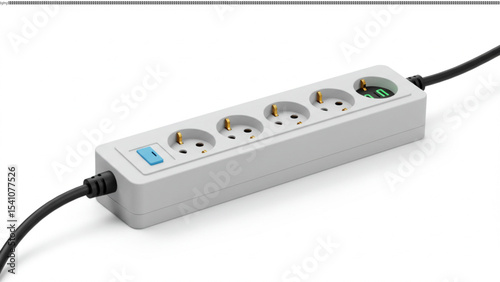 High-Quality Four-Outlet Power Strip with Switch Safe and Reliable Electrical Extension Cord