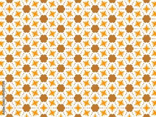 hand-drawn seamless geometric pattern, yellow, orange, dots and lines, repeat design, abstract printable background

