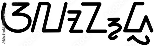 Illustration vector graphic of the name Alondra, Sundanese script. Great for printing on your personal items