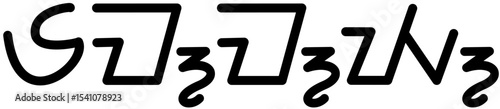 Illustration vector graphic of the name Emmy, Sundanese script. Great for printing on your personal items