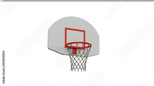 High-Quality 3D Model of a Basketball Hoop Perfect for Animations and Designs