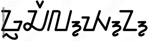 Illustration vector graphic of the name Gracelyn, Sundanese script. Great for printing on your personal items