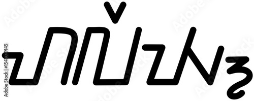 Illustration vector graphic of the name Haley, Sundanese script. Great for printing on your personal items