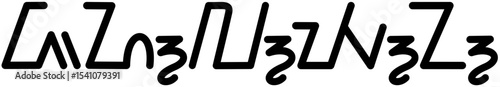 Illustration vector graphic of the name Jazlyn, Sundanese script. Great for printing on your personal items