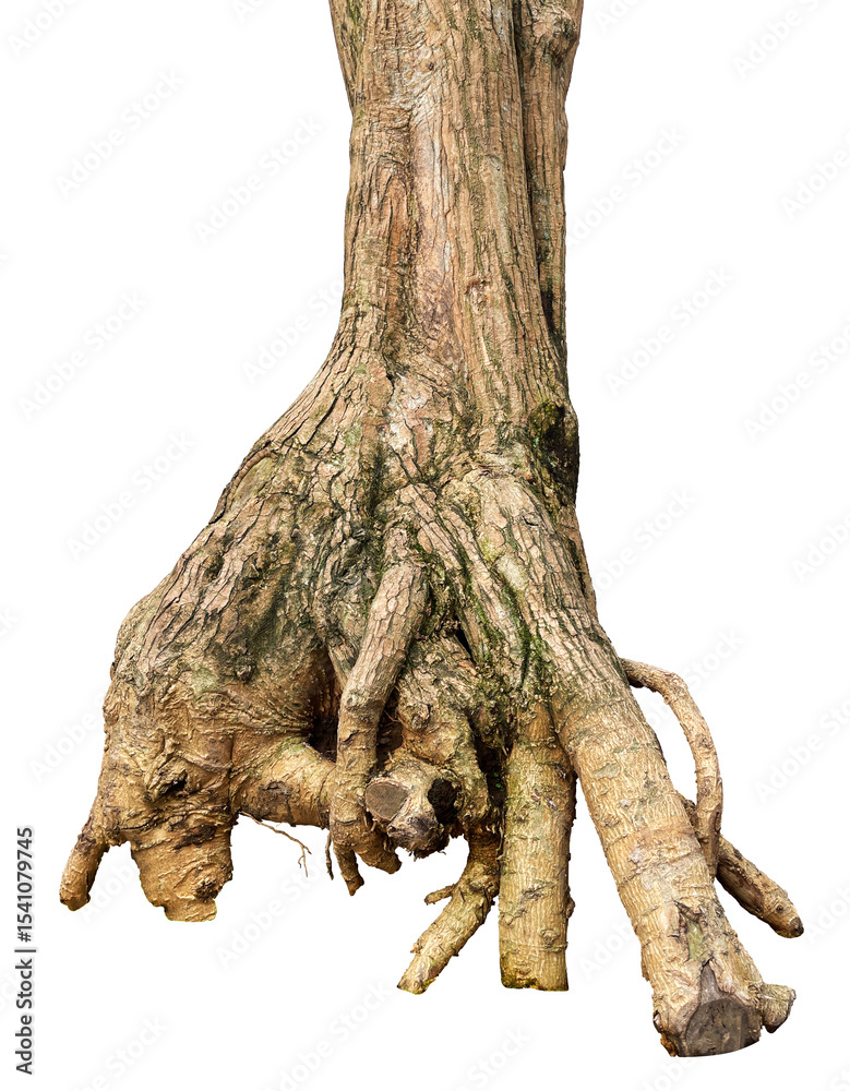 Fototapeta premium roots of a tree isolated