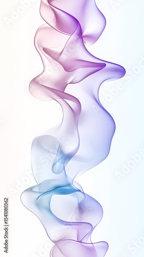 Digital technology blue and purple abstract gradient curve illustration poster background