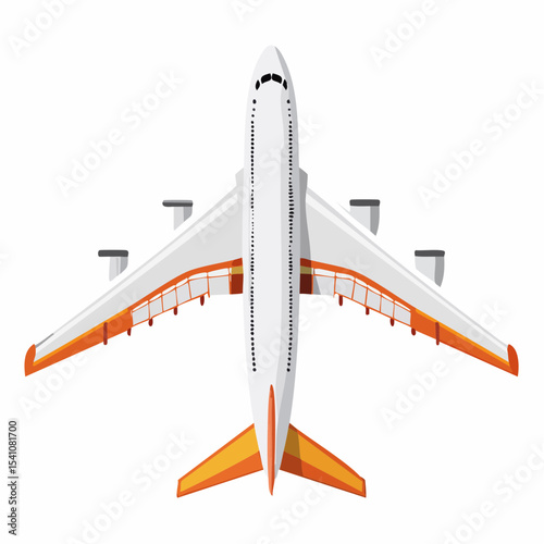 旅客機背景透過シンプルベクター素材