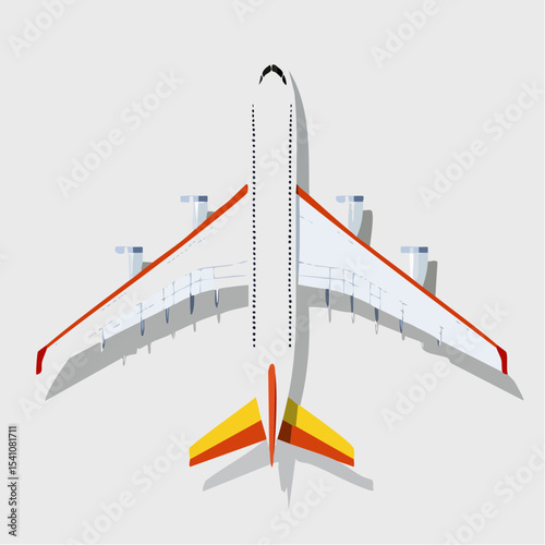 旅客機背景透過シンプルベクター素材