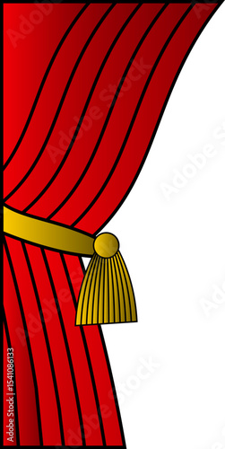 Theater Curtains Illustration 