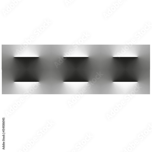 Blurred square blocks. Gradient pixel effect. Monochrome vector shape. Abstract soft texture.