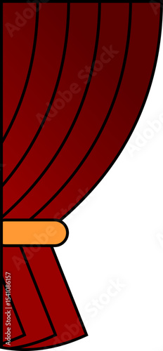 Theater Curtains Illustration 