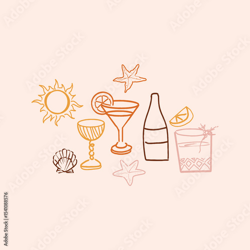 Summer Cocktails and Beach Vibes