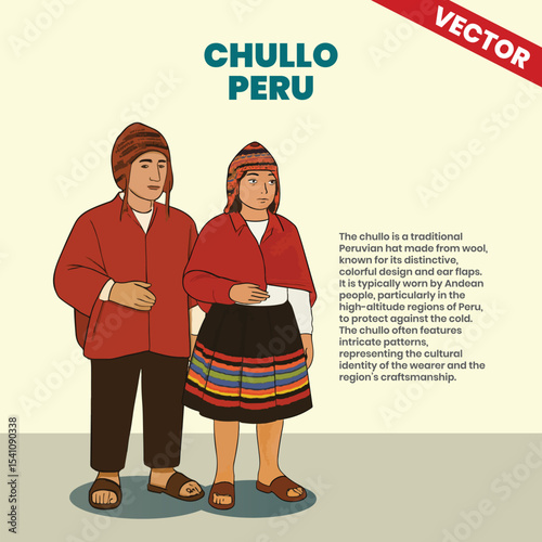 Chullo from Peru Peruvian Wool Hat with Ear Flaps