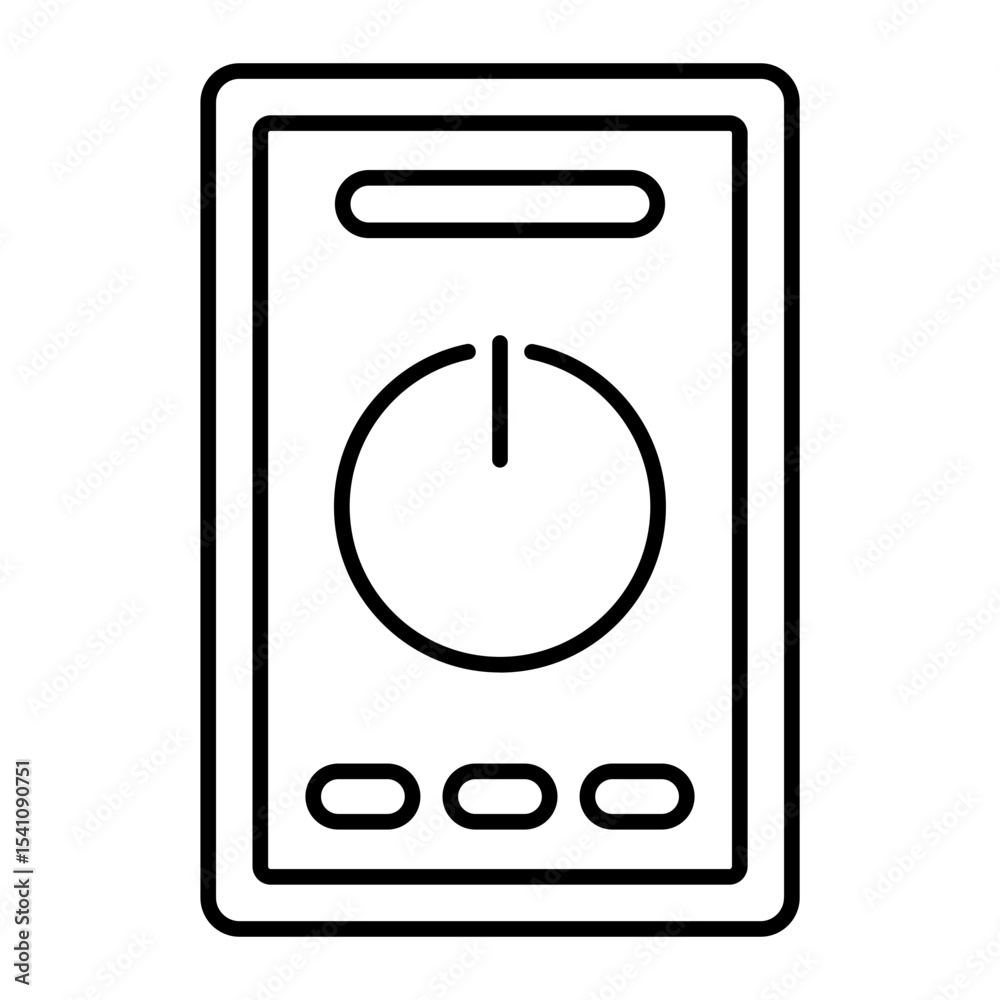 power button outline icon power button outline icon