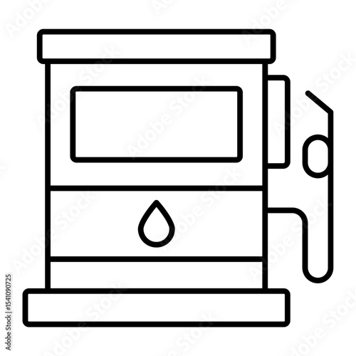 gas station outline icon