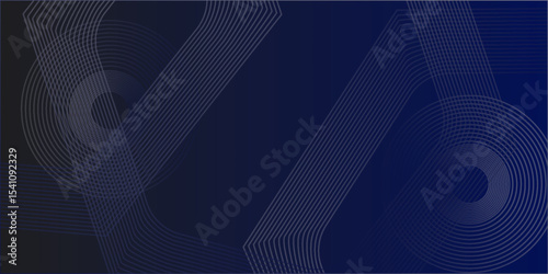 Abstract Gradient Circle Pattern with Geometric Lines. Abstract blue background featuring geometric patterns and lines. Perfect for modern design projects, presentations and backgrounds.