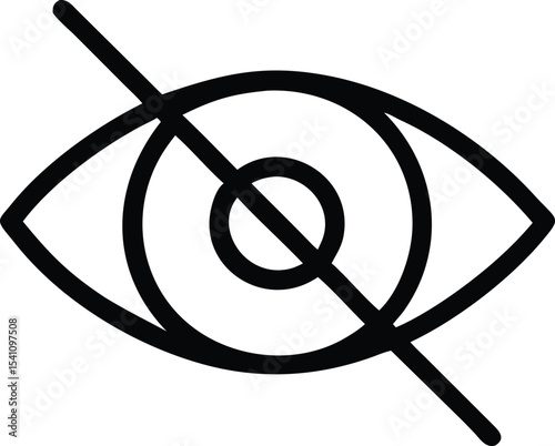 Invisible, Hidden, Concealed, Secret, Privacy Icon  A Graphic Representation of Discretion and Confidentiality