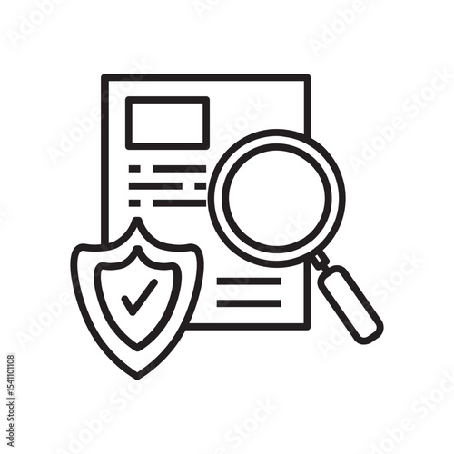folder with magnifying glass