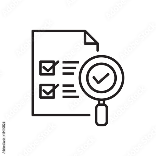 magnifying glass with a sign