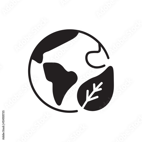 ecology flat icon vector pictogram eps 10
