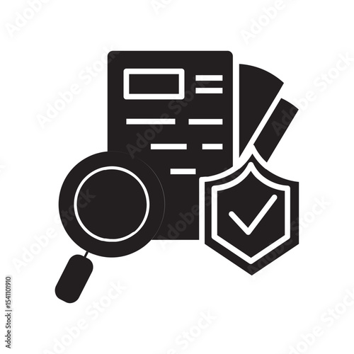 magnifying glass with document