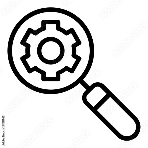 search engine icon line