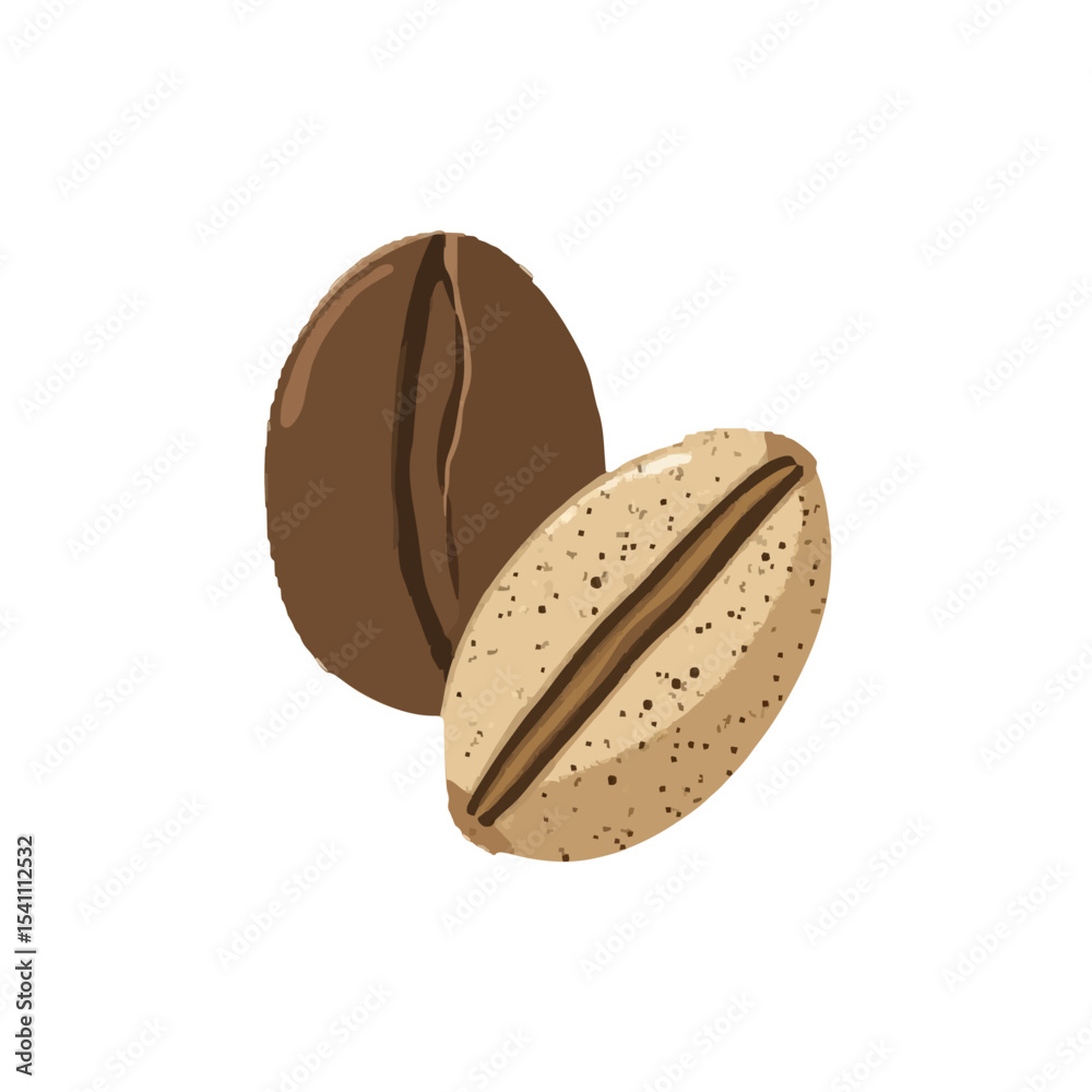 Obraz premium almonds on white background