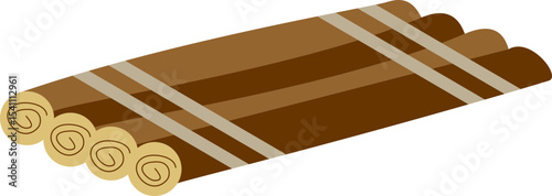 Raft Float Illustration