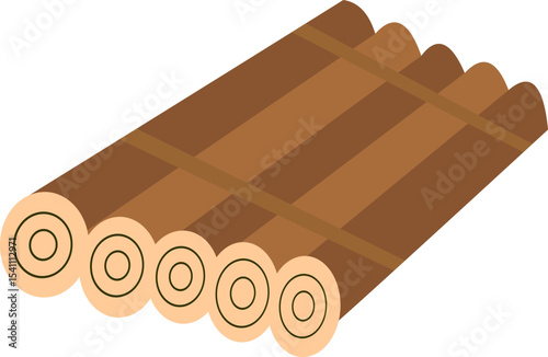 Raft Float Illustration