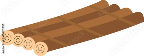 Raft Float Illustration