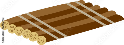 Raft Float Illustration