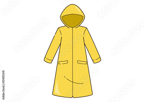 雨ガッパのイラスト