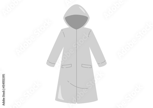 雨ガッパのイラスト