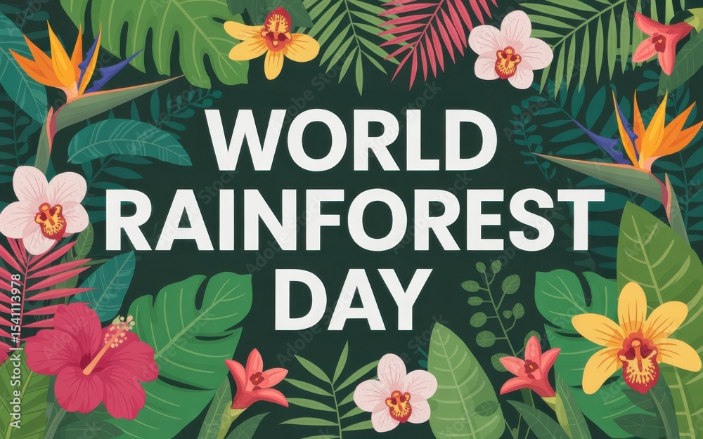 Fototapeta premium World Rainforest Day, Generative ai.