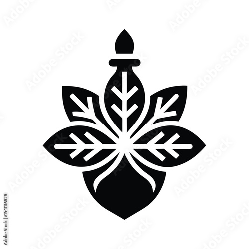 Clove Extract Logo Icon Vector Illustration