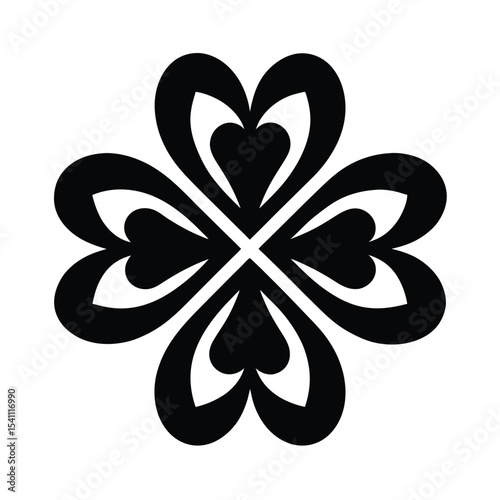 Clove Pattern Tile Icon Vector Illustration