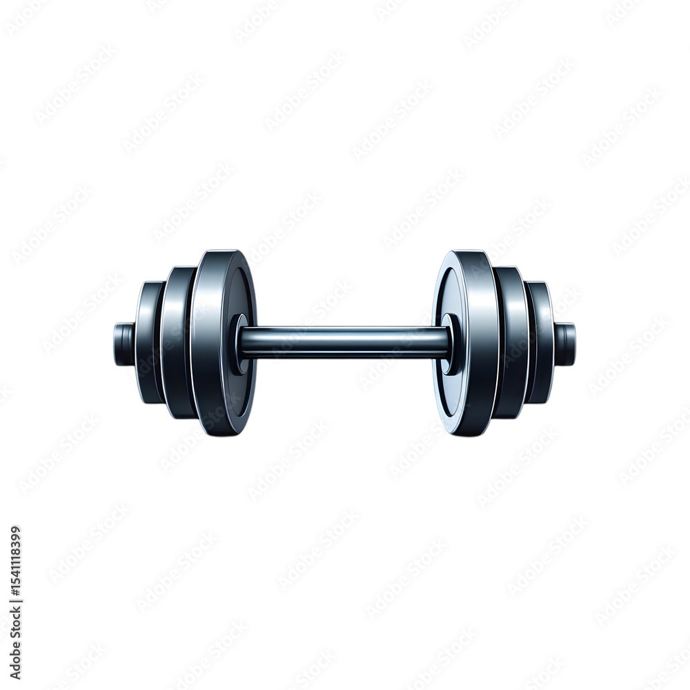 Fototapeta premium Steel Dumbbell Weightlifting Equipment Fitness Exercise Gym Workout Strength Training Dark Background Metal Barbell Weights Sport Graphic Design