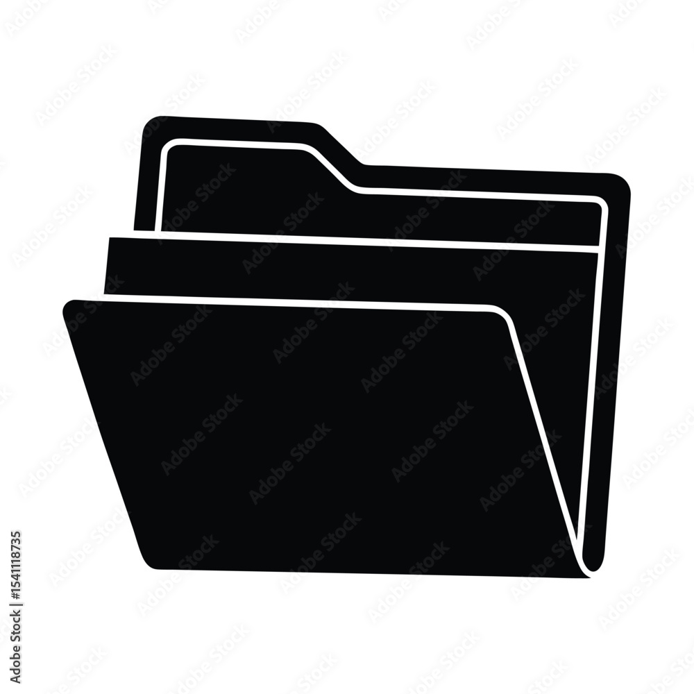 Folder File Icon Vector Illustration Folder File Icon Vector Illustration