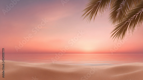 background of a palm tree on the beach