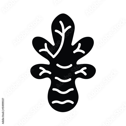 Ginger Root Slice Icon Vector Illustration