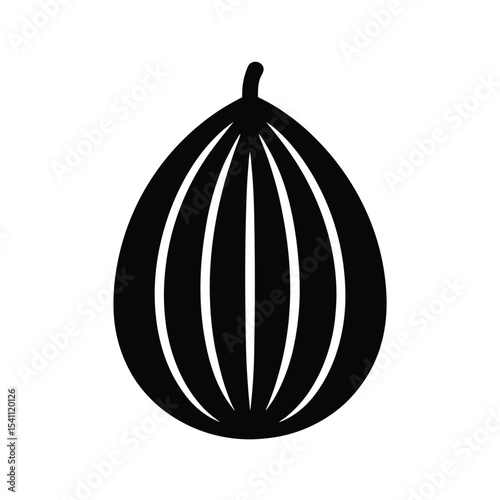 Ground Nutmeg Icon Vector Illustration